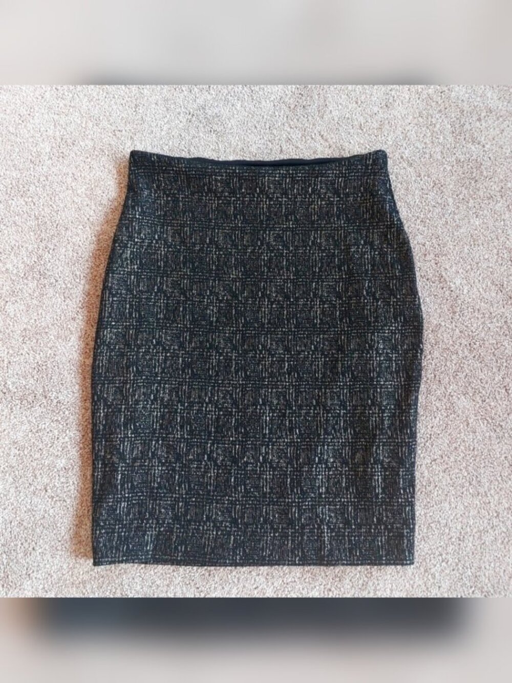Le Chateau Black Mini Skirt Womens 00 Metallic Threads Good